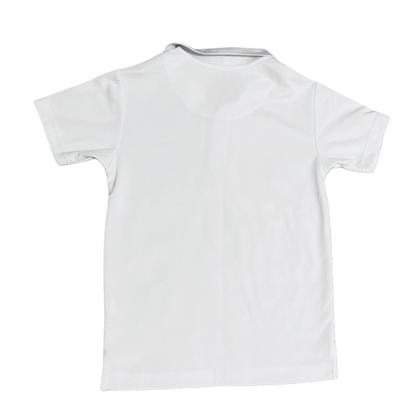 CHAPS Boy's White Polo Shirt. Size S 8. - Picture 3 of 4
